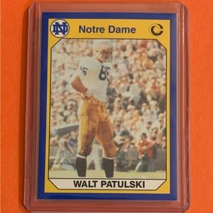 Walt Patulski #75 1990 Notre Dame Collegiate Collection Football Trading Card
